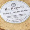 Etiqueta de empaque de tortillas 100% de maíz nixtamalizado
